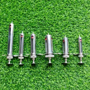 Disposable Adjustable Safety Metal Animal Automatic Injector Veterinary Syringe for Cattle