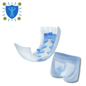 Disposable Adult Diaper Insert Pad Printed Leak Guard Non Woven Fabric Soft Breathable Absorption Sizes L/XL