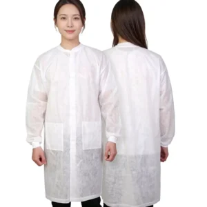 Disposable Adult Safety Clothing Non Woven Clean Room Lab Coat SMS PP Mediunion HM LB Level D Protection Dustproof for