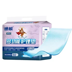 Disposable Adult Urine Absorbent Underpads 80×90 Leak Guard Ce Iso Certified Breathable Pe Film Customizable Size Underpads