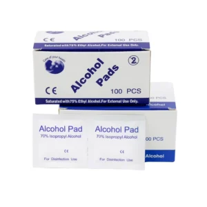 Disposable Alcohol Pads 70% Isopropyl Non Woven Sterile for Medical Supply 3x6cm