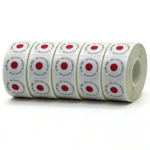Disposable Autoclave Self Adhesive Paper Sterilization Stickers 1 in Core Dia. Round EO Indicator Label AIDACX
