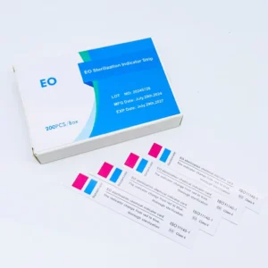 Disposable Autoclave Self Adhesive Sterilization Stickers Round EO Indicator Label