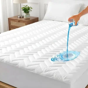 Disposable Baby Quilted Mattress Protector Soft Breathable Waterproof Mattress Cover King Size White Gray Black