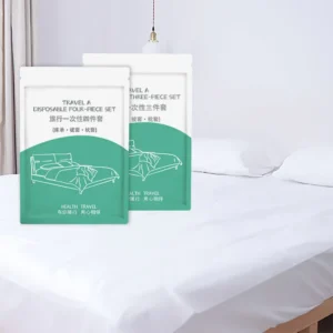 Disposable Bed Sheet Pillowcases Breathable Soft Single Travel Sheet Set Hotel Bed Sheet Bedding Set