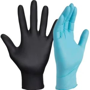 Disposable Black Blue 5 Mil Kitchen Heavy Duty Work Safety Powder Free Nitrile Gloves