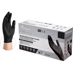 Disposable Black Blue Orange Biodegradable Industrial Work Food Grade Powder Free Safety Hand Nitrile Gloves