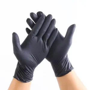 Disposable Black Gloves Medical Examination Nitrile Gloves 5 Mil Powder Latex Free 100% Pure Nitrile Glove
