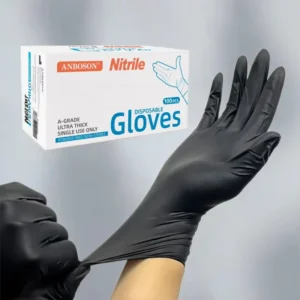 Disposable Black Nitrile Gloves Economy Price Powder Free Comfortable Durable Safe for Daily Home Cleaning Kitchen Washing Task