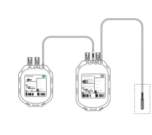 Disposable Blood Collection Bag with Tubing and Needle for Hospital Transfusion Medical Consumable