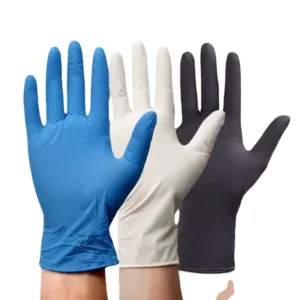 Disposable Blue Nitrile Examination Micro Medical Touch Gloves One Size Fits Ce Certificated