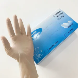 Disposable Blue Powder Free Food Grade Various Colors Available Fit Nitrile Gloves for Working