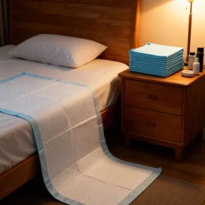 Disposable Breathable Adult Diaper Printed Underpad Good Water Absorption Unisex Incontinence Pad Factory