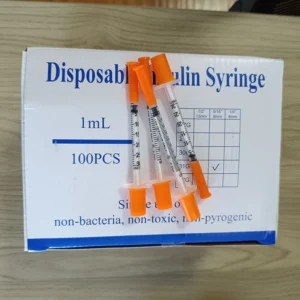 Disposable Case Medical 0.3ml 0.5ml 1ml Diabetes Syringes 29G 30G 31G Insulin Syringes 6mm 8mm Insulin Needles Veterinary Use