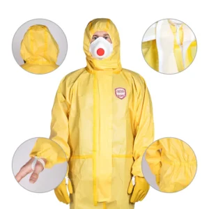Disposable Chemical Protective Coverall Chemical Jumpsuit Long Overall Protective Clothing for the Transport of Medical Waste