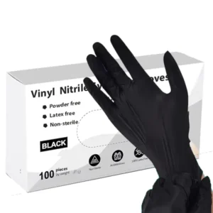 Disposable Cleaning Salon Tattoo Salon Nitrile Vinyl Synthetic Gloves Powder Free Kitchen Nitrile Vinyl Blend Gloves