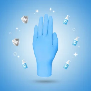 Disposable Clinical Latex Gloves Anti Slip & Waterproof Puncture Resistant for Non Invasive Procedures