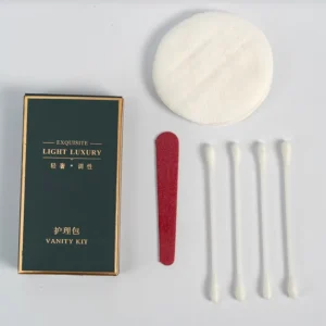 Disposable Cosmetic Cotton Swabs Travel Kit for Hotel and Travel Packaged Kit