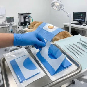 Disposable Cotton Pet Operation Towel for Dogs & Cats Class II Veterinary Hospital Surgical Use