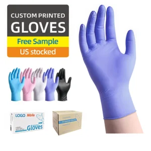 Disposable De Nitrile Medic Examinations Safety 100pcs Nitrile Gloves Powder Free Guantes De Nitrile Gloves