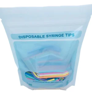 Disposable Dental Air Water Syringe Tips Bendable Plastic Triple Syringe Nozzle Colorful Dental Spray Tips