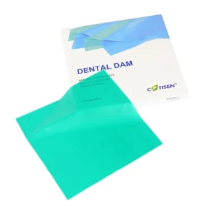 Disposable Dental Consumable Natural Rubber Latex Waterproof Green Thin Dental Dam Sheet for Dentist