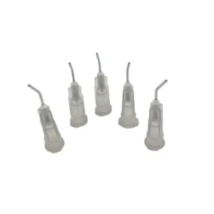 Disposable Dental Pre Bent Needle Tips Electric Plastic and Metal Flowable Tips for Irrigation Dental Equipment Accessory