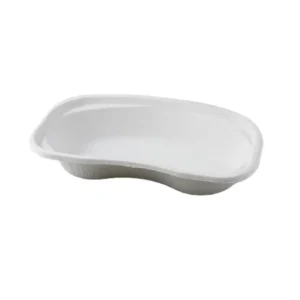 Disposable Eco Friendly Recycled Paper Kidney Dish Medical Tray Pulp Molded Grey