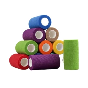 Disposable Eco friendly Non woven Fabric Cohesive Bandage Sleeve Adhesive Tape Jumbo Roll for Sport
