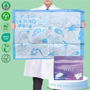 Disposable Elderly Care Environmental Protection Degradable Super Absorbent Comfortable Day Time Use Non woven Fabric Bed