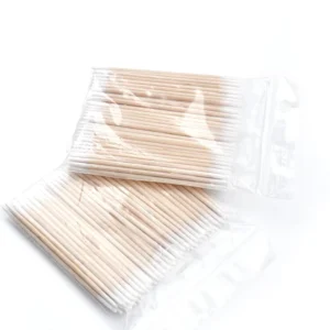 Disposable Embroidery Makeup Beauty Eyelash Double Head Pointed Cotton Swabs Hygiene Cleaning Cotton Swabs