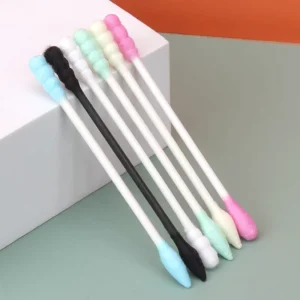 Disposable Eye Cleaning Cotton Swab Makeup Cotton Swab Double-pointed Color Ear Cleaning Cotton Swab