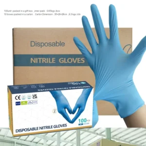 Disposable Food Grade Nitrile Gloves Powder Free Durable 3.5g 4.5g 6g Black White Blue Pink Safety Pure Nitrile Gloves