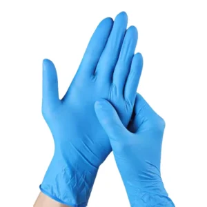 Disposable Food Grade Nitrile Gloves Thickened Extended Wear Resistant Suitable for Dishwashing Powder Free Blue Nitrile