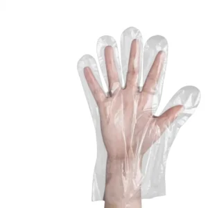 Disposable Gloves Individually Packaged Two Pack Food Grade Dustproof Catering Kitchen Use Transparent Plastic PE