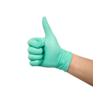 Disposable Green Nitrile Gloves Bulk Anti puncture Waterproof Powder Free Nitrile Gloves