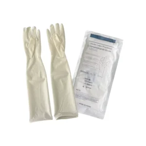 Disposable Grip Long Cuff Latex Examination Gloves Sterile Medical Gynecological Gloves