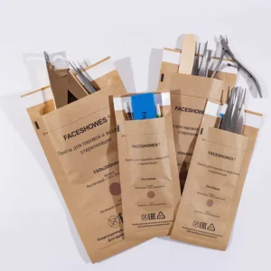 Disposable High Temperature Color Changing Nail Supplies Disinfection Sterilization Kraft Paper Pouches Clean Accessory Pouches