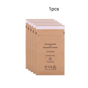 Disposable High Temperature Dry Heat Hot Air Sterilization Disinfection Bag Pouch Triple Band Seal Medical Grade Kraft Paper CE