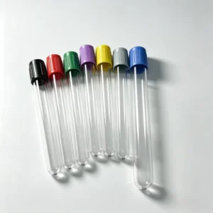 Disposable High Transparent PET Vacuum Blood Tube Multi Size Medical Empty Tube Customized