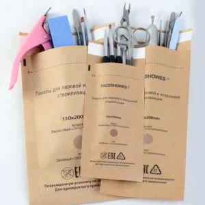 Disposable High temperature Sterilization Kraft Paper Bag Color changing Ink Changes Color Temperature Above 160℃ Paper Bag