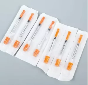 Disposable Insulin Syringe 1ml 0.5ml Needle Medical Disposable Syringe Insuline Sterile Safety Syringe