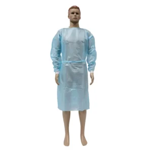 Disposable Isolation Gown Non Woven PP Coated PE Isolation Gown Disposable Protection Clothes