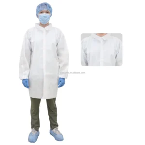 Disposable Lab Coats OEM Work Clothes Protective Gowns Anti Static Water Resistant Medical Laboratory Apparel