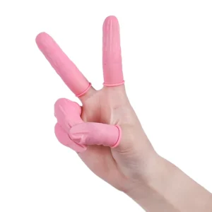Disposable Latex Finger Cots Thin Tattoo Powder Black Anti Static Dust Free Safety Product