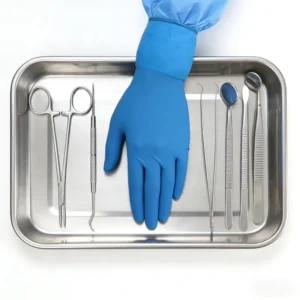 Disposable Latex Glove Powder Free Surgical Latex Glove Medical Examination Latex Gloves Blue