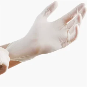 Disposable Latex Gloves 100pcs per Box White Food Grade Gloves House hold Use