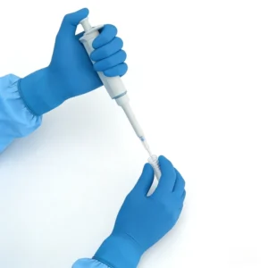 Disposable Latex Gloves Blue Gloves Powder Free Latex Blended Safety Gloves