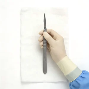 Disposable Latex Gloves Cream Work Medical Powder Free