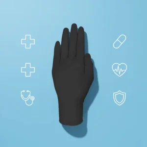 Disposable Latex Gloves Durable Waterproof Anti Slip Safety Cuff 24CM Length Powder Free for Plumbing Electrical General